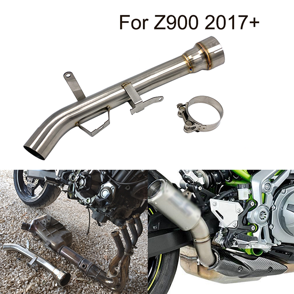 2017+ Kawasaki Z900 Exhaust Decat Pipe Motorcycle Escape Moto Link Tube